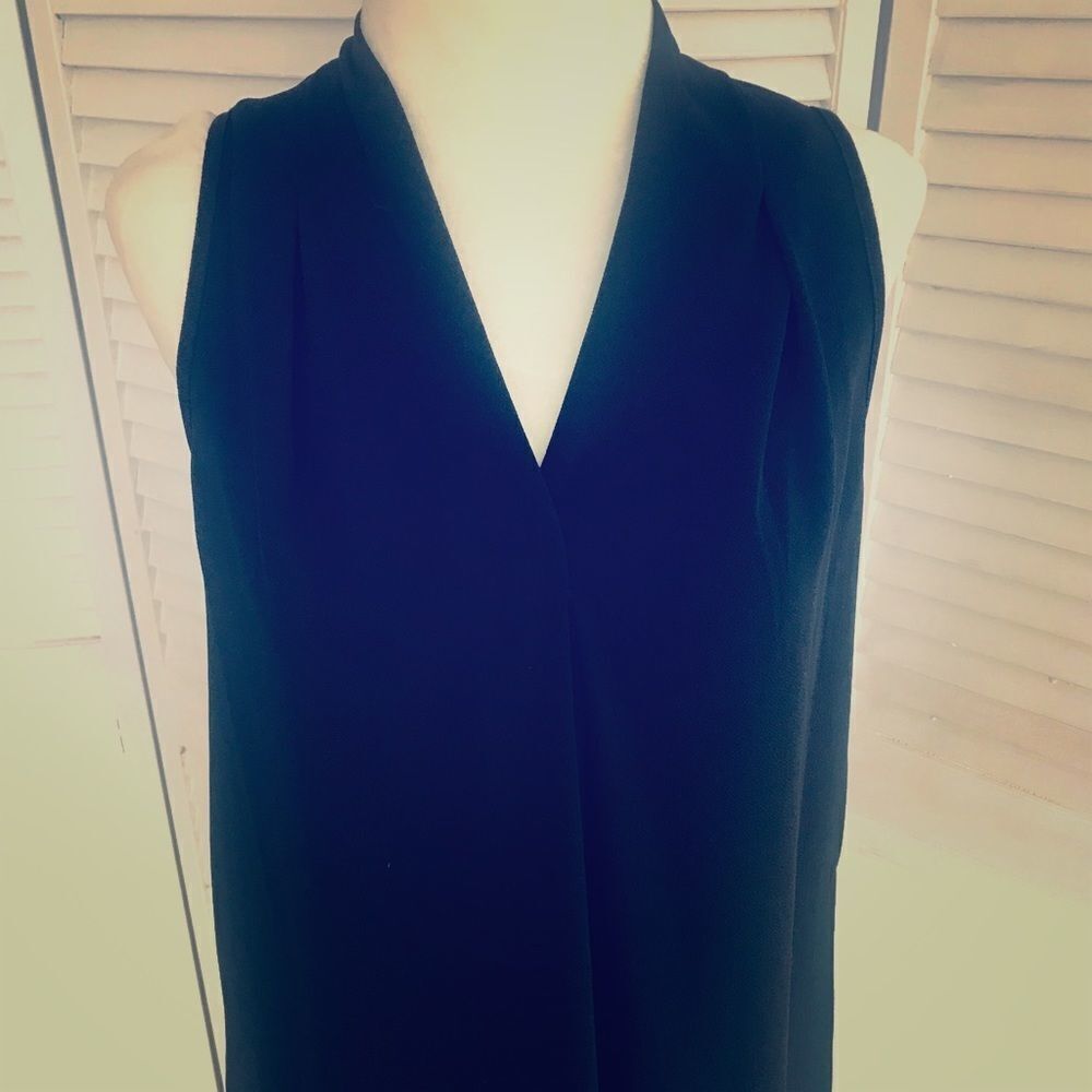 Nordstrom Black V-Neck Blouse